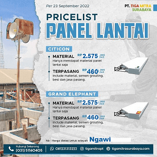 Harga Panel Lantai Ngawi 2023