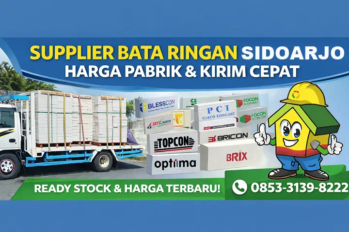 Supplier Bata Ringan Sidoarjo Tiga Mitra